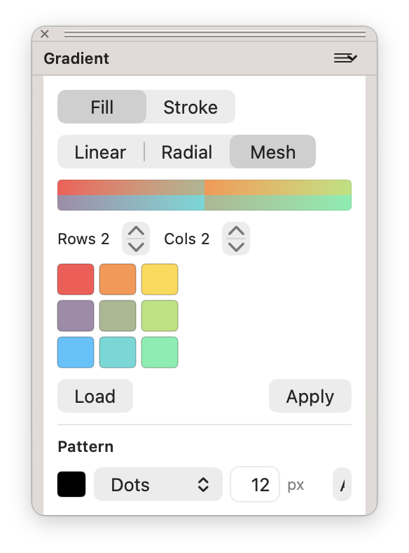 The Gradient palette